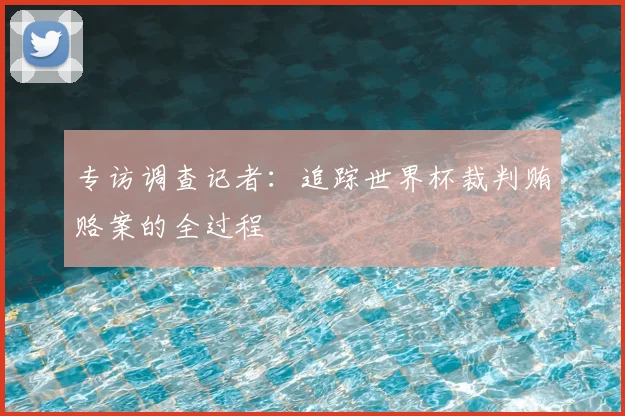 专访调查记者：追踪世界杯裁判贿赂案的全过程